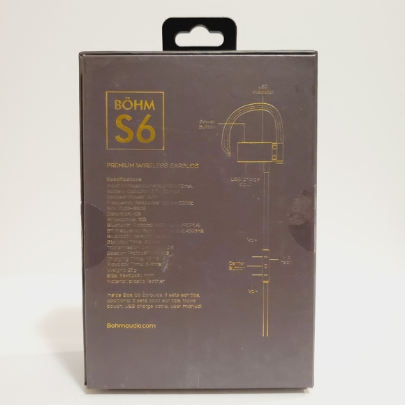 NEW - BÖHM S6 Premium Wireless Bluetooth  Earbuds - Picture 2 of 6